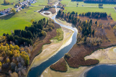 High angle view of landscape