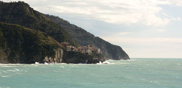 Manarola as seen from corniglia. cinque terre. liguria. italy