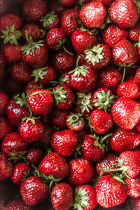 Full frame shot of strawberries