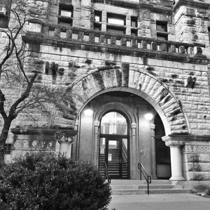 Entrance of building