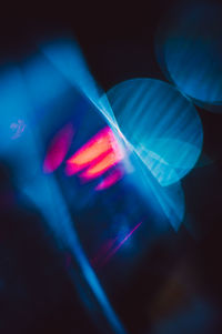 Close-up of illuminated light painting