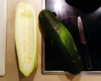 High angle view of vegetables