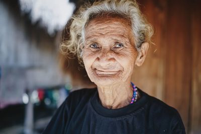 Portrait of smiling young woman