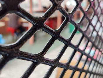 Full frame shot of metal fence