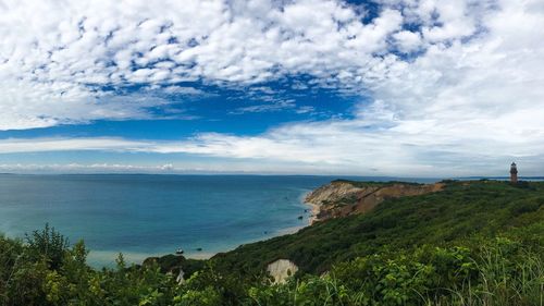 Scenic view of calm sea against sky