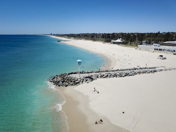 Panoramic view of beach