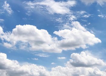 Low angle view of clouds in sky