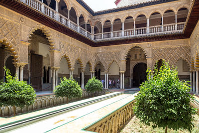 Facade of historic building