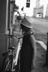 Young girl outdoors in summer