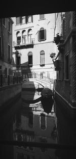 Canal amidst buildings in city