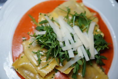 Close-up of salad served in bowl