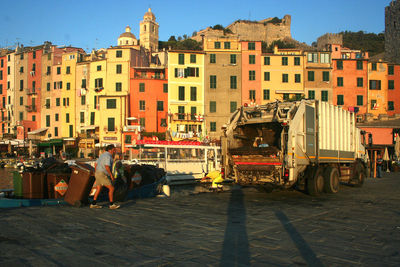 Panoramic shot of city against sky