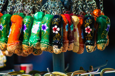 Close-up of christmas decorations