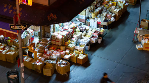 View of market stall for sale