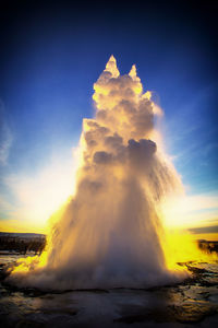 Geyser strokkur, golden circle, iceland, europe