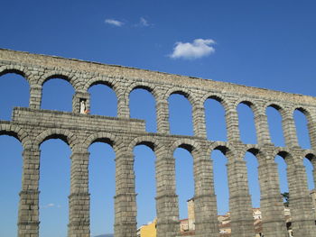 Low angle view of historical building