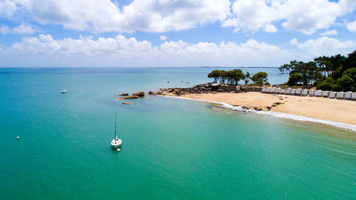 Scenic view of sea against sky