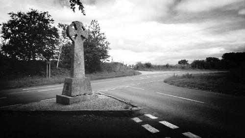Road with trees in background