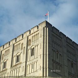 Low angle view of building against sky