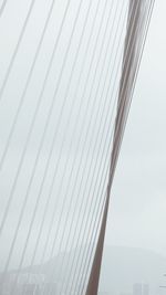 Low angle view of suspension bridge