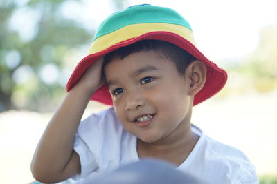 Portrait of smiling boy