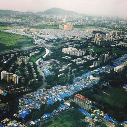 High angle view of cityscape