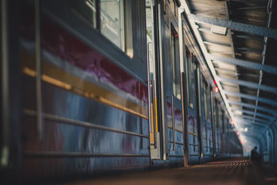 Train at railroad station