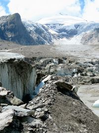 Scenic view of mountain range