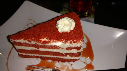 Close-up of ice cream in plate