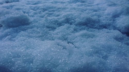 Full frame shot of frozen water