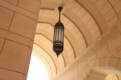 Low angle view of ceiling