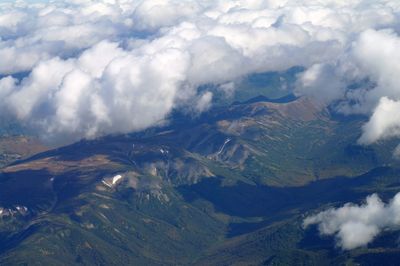 Aerial view of landscape against sky