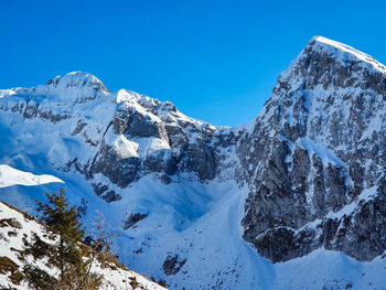 Series of snow-capped peaks