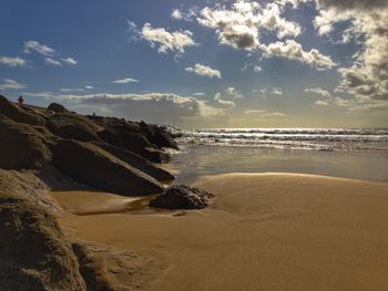 Scenic view of sea against sky