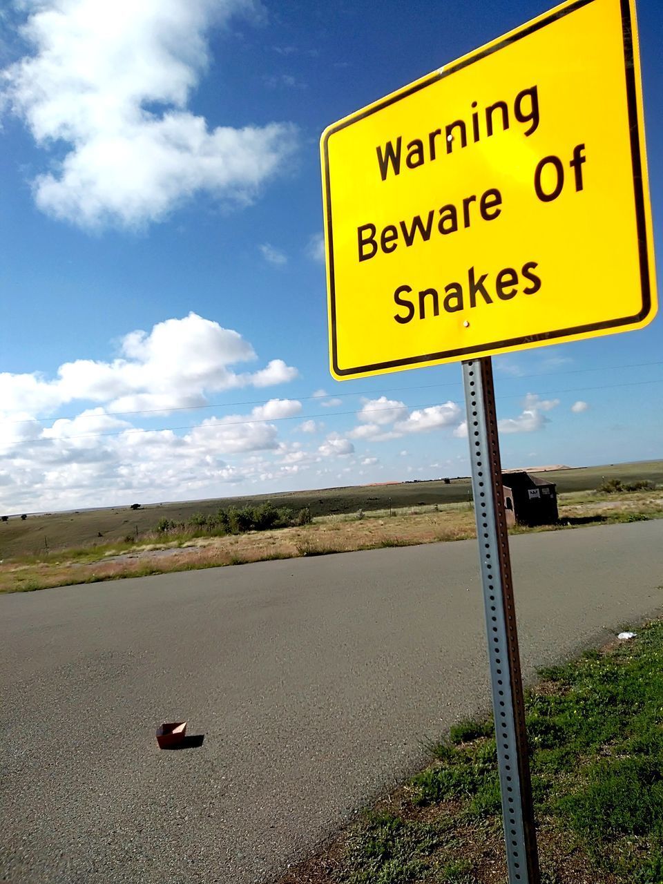 INFORMATION SIGN ON ROAD