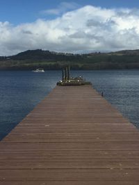 Jetty leading to lake