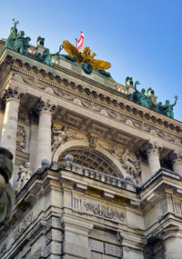 Low angle view of historical building