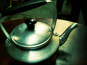 Close-up of food on table