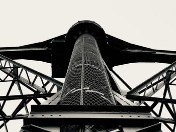 Low angle view of bridge against clear sky