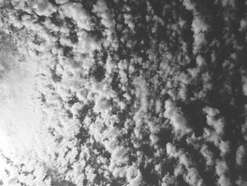 Low angle view of cloudy sky