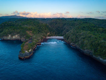 Scenic view of river against sky