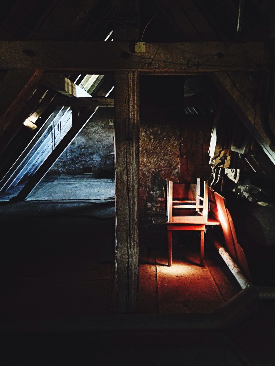 built structure, architecture, abandoned, indoors, window, obsolete, old, low angle view, building exterior, damaged, house, steps, no people, run-down, night, building, staircase, sunlight, steps and staircases, absence