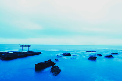 Scenic view of sea against sky