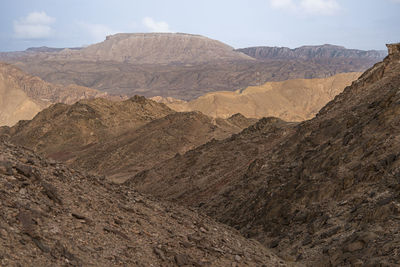 Mars like landscape, shlomo mountain, eilat israel