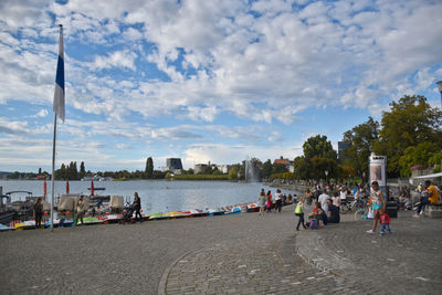 Group of people on the beach