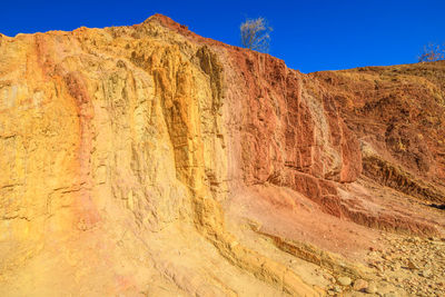 View of rock formations