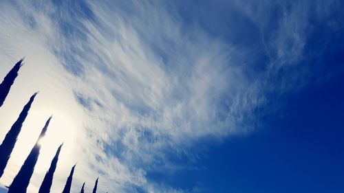 Low angle view of cloudy sky