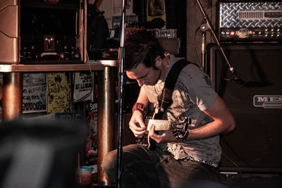 Man playing guitar