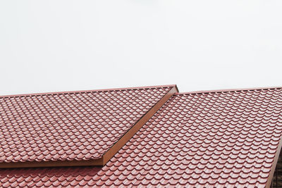 Close-up of roof against clear sky