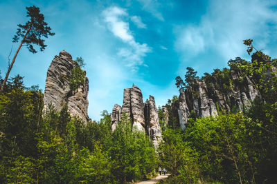 Scenic view of prachovské skály - prachov rocks